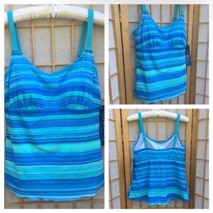 NWT Ocean Dream Signature Tankini Top SZ 8